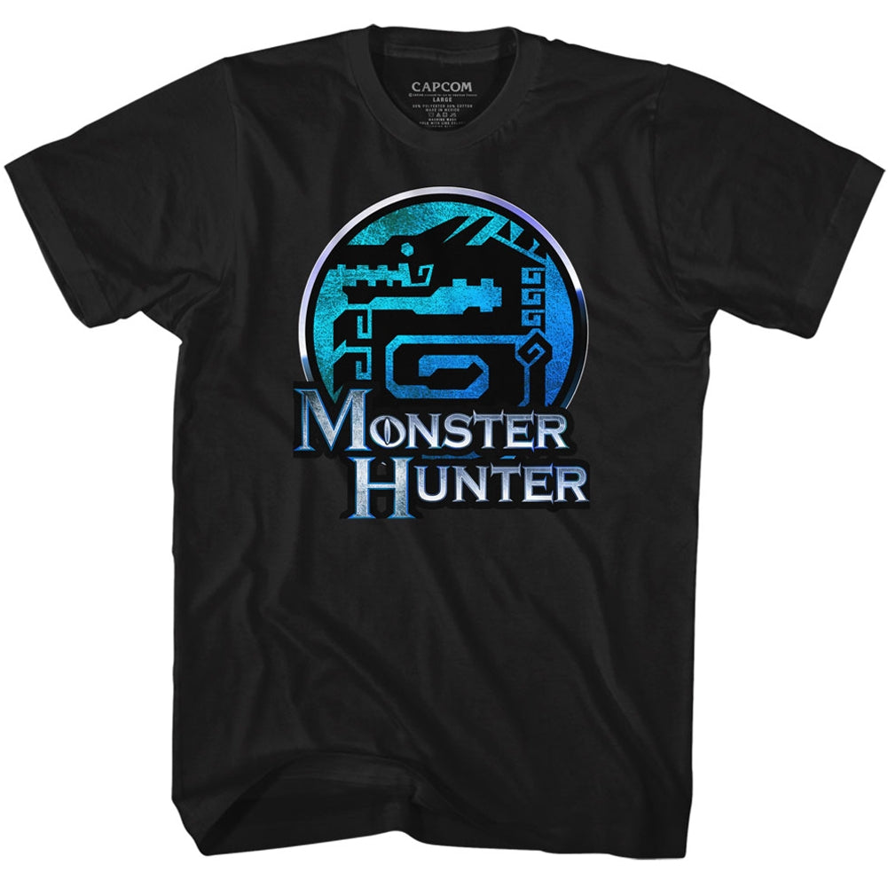 Monster Hunter Mens S/S T-Shirt - Mh - Solid Black