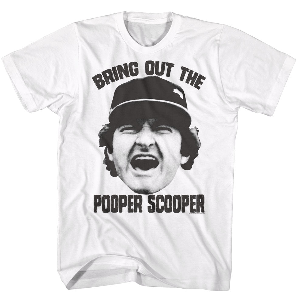 Major League Mens S/S T-Shirt - Scooper - Solid White