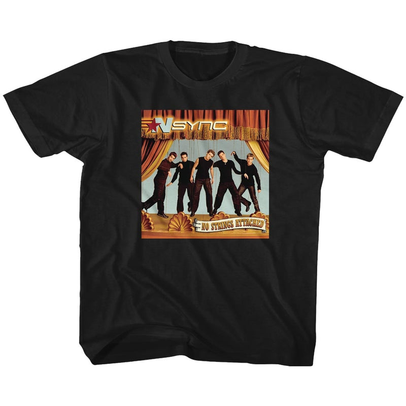 NSYNC Youth S/S T-Shirt - No Strings - Solid Black