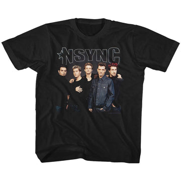 NSYNC Youth S/S T-Shirt - Stark Group Shot - Solid Black