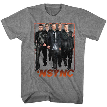 NSYNC Mens S/S T-Shirt - Struttin - Heather Graphite Heather