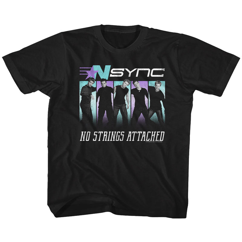 NSYNC Toddler S/S T-Shirt - Blue Purple - Solid Black