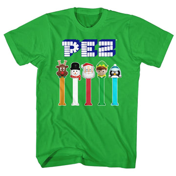 Pez Mens S/S T-Shirt - Christmas Pez - Solid Kelly