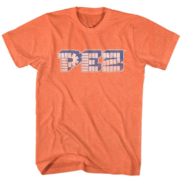 Pez Mens S/S T-Shirt - Stand Alone Logo - Heather Bright Orange Heather