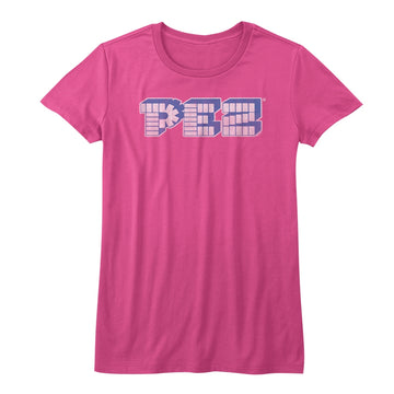 Pez Girls Juniors S/S T-Shirt - Stand Alone Logo - Solid Fuschia