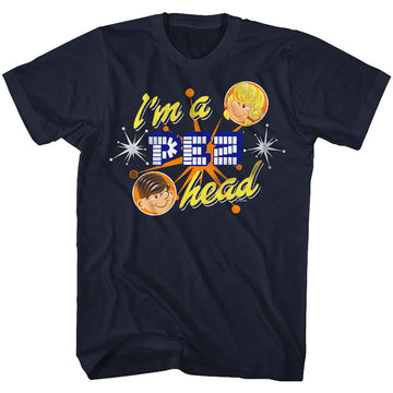 Pez Mens S/S T-Shirt - Pez Head - Solid Navy