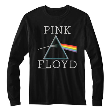 Pink Floyd Mens L/S T-Shirt - Prism - Solid Black