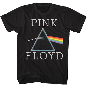 Pink Floyd Mens S/S T-Shirt - Prism - Solid Black