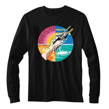Pink Floyd Mens L/S T-Shirt - Wywh Hands - Solid Black
