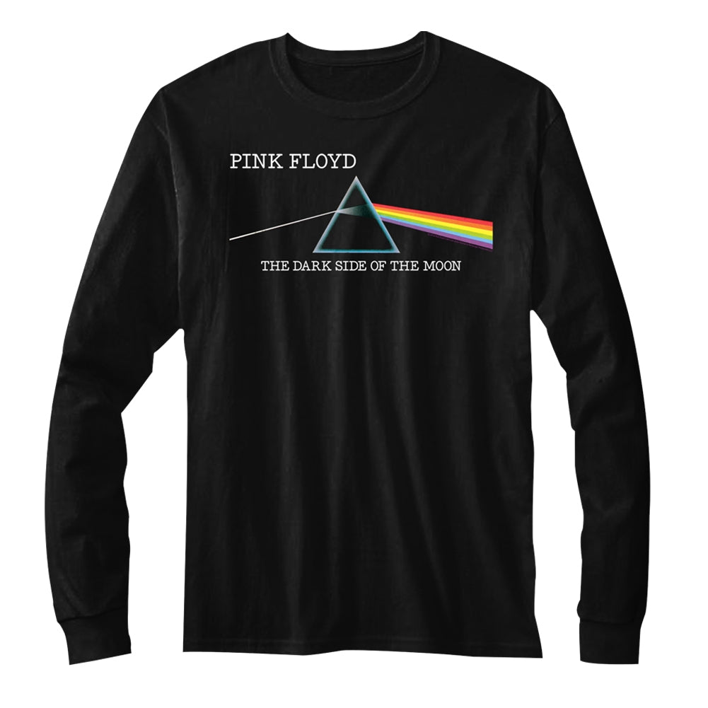 Pink Floyd Mens L/S T-Shirt - Dsotm Remix - Solid Black