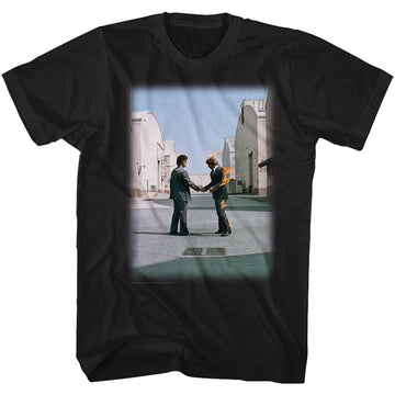 Pink Floyd Mens S/S T-Shirt - Wywh Fade - Solid Black