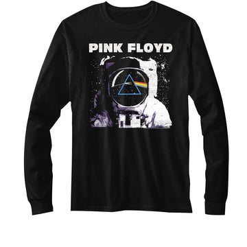 Pink Floyd Mens L/S T-Shirt - Moon - Solid Black