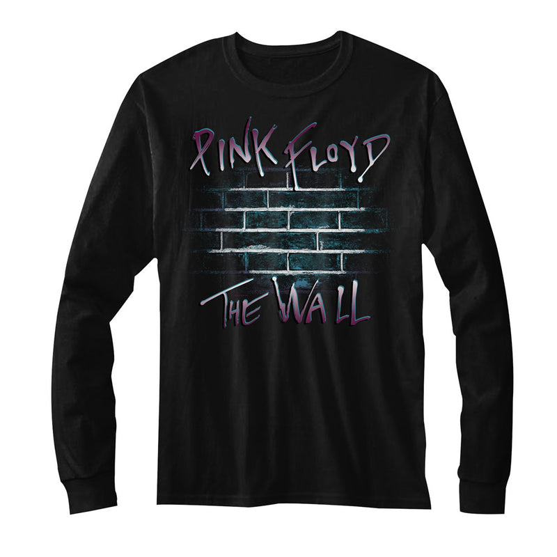 Pink Floyd Mens L/S T-Shirt - Purple Floyd - Solid Black - Inmyparentsbasement.com