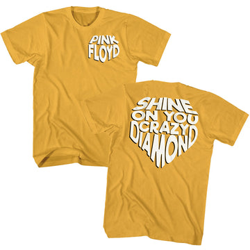 Pink Floyd Mens S/S T-Shirt - Shine On - Solid Ginger