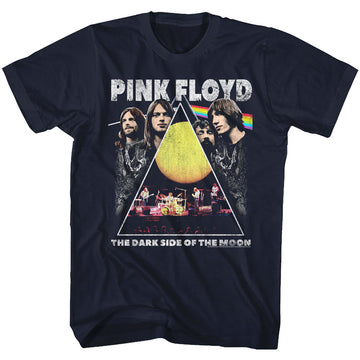 Pink Floyd Mens S/S T-Shirt - Pinkfloyd - Solid Navy