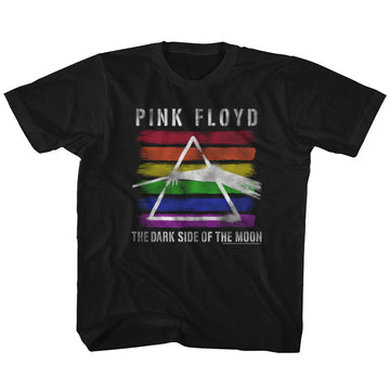 Pink Floyd Toddler S/S T-Shirt - Rainbow - Solid Black