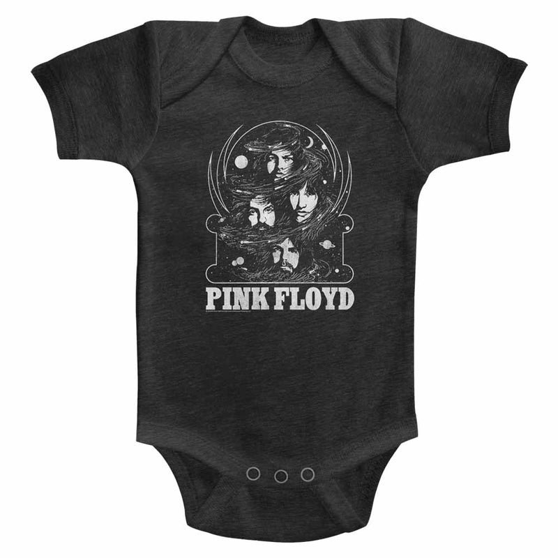 Pink Floyd Infant S/S Heather Bodysuit - Full Of Stars - Heather Vintage Smoke