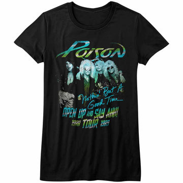 Poison Girls Juniors S/S T-Shirt - Tour Shirt - Solid Black