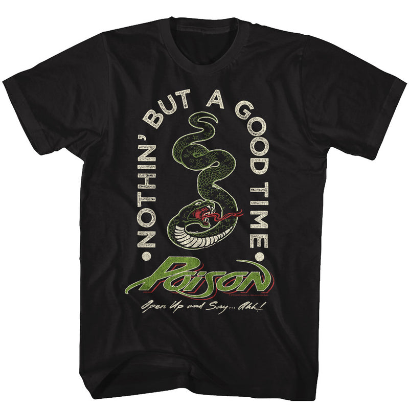 Poison Mens S/S T-Shirt - Nbagt - Solid Black