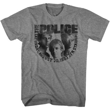 The Police Mens S/S T-Shirt - Aug20 - Heather Graphite Heather