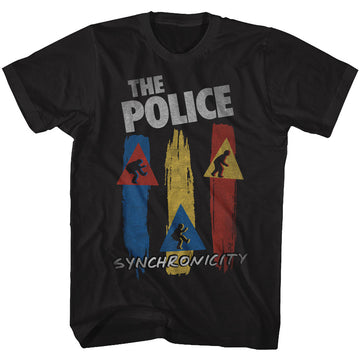 The Police Mens S/S T-Shirt - Synchro - Solid Black