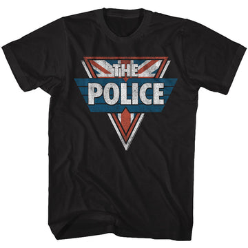 The Police Mens S/S T-Shirt - The Police - Solid Black