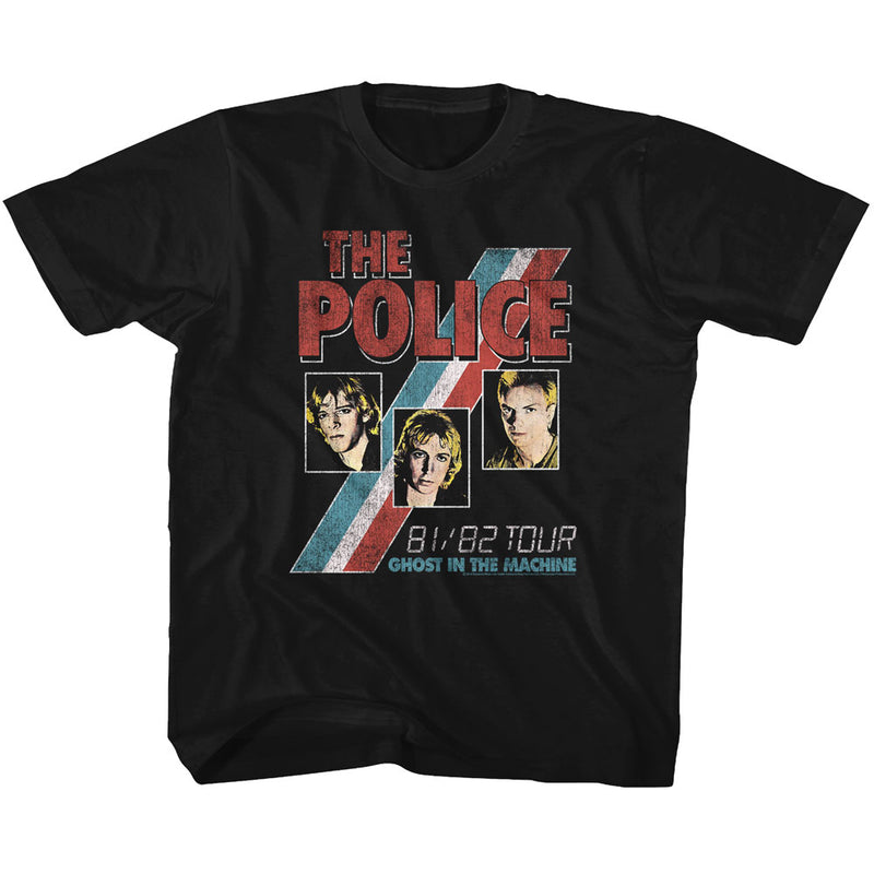 The Police Youth S/S T-Shirt - Ghost In The Machine - Solid Black