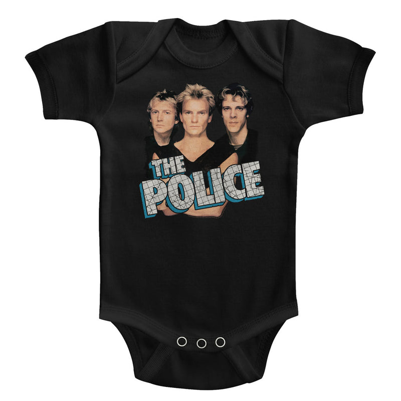 The Police Infant S/S Bodysuit - Boys'N'Blue - Solid Black