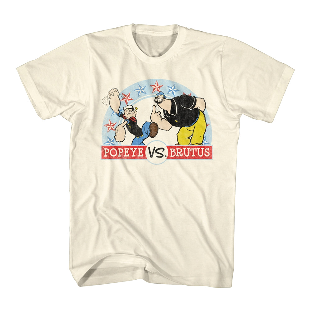 Popeye Mens S/S T-Shirt - Vs - Solid Natural