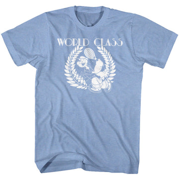 Popeye Mens S/S T-Shirt - Wop - Heather Light Blue Heather