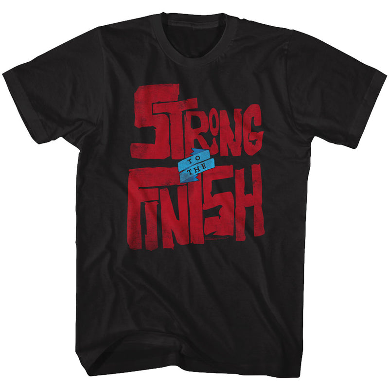 Popeye Mens S/S T-Shirt - To The Finish - Solid Black