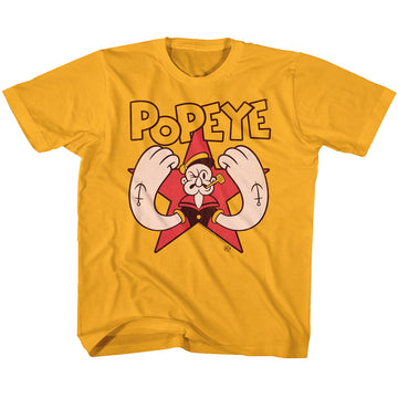 Popeye Youth S/S T-Shirt - Yam - Solid Gold