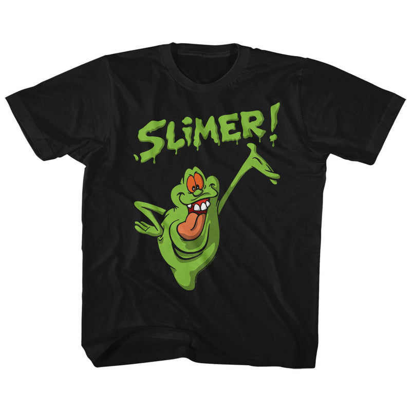 Real Ghostbusters Toddler S/S T-Shirt - Slimer! - Solid Black