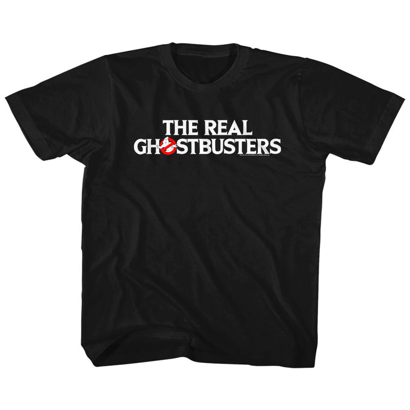 Real Ghostbusters Toddler S/S T-Shirt - Logo - Solid Black