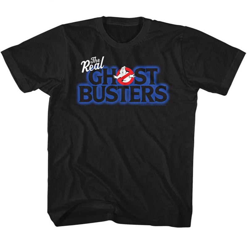 Real Ghostbusters Toddler S/S T-Shirt - Real Logo - Solid Black