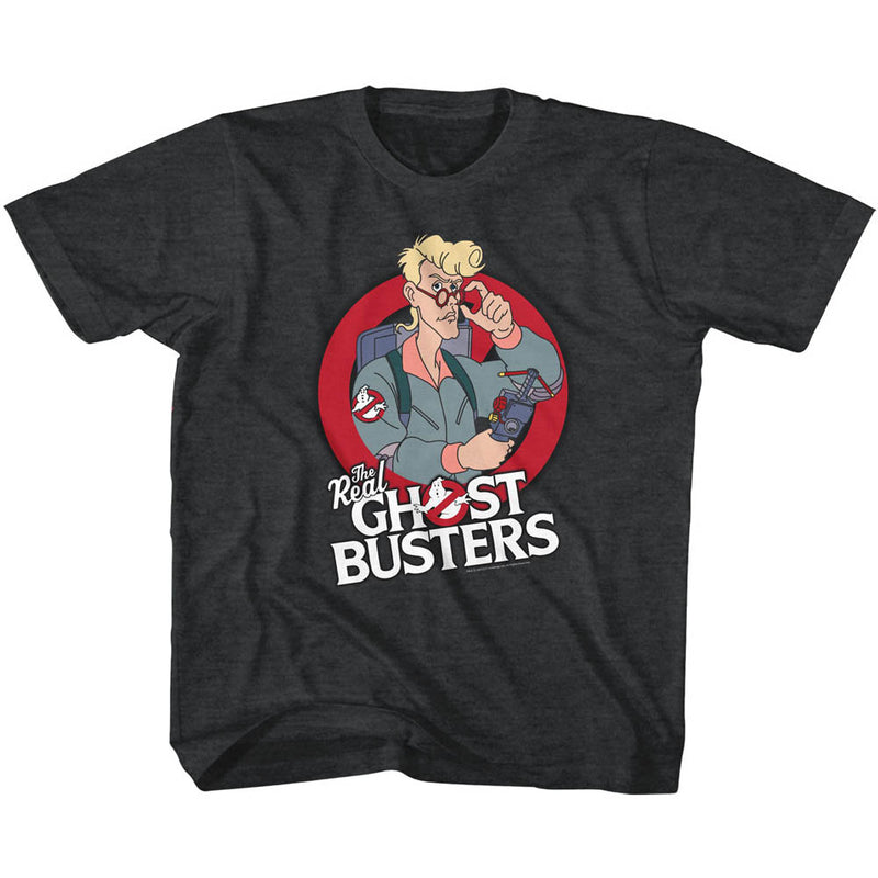 Real Ghostbusters Toddler S/S T-Shirt - Egon - Heather Black Heather