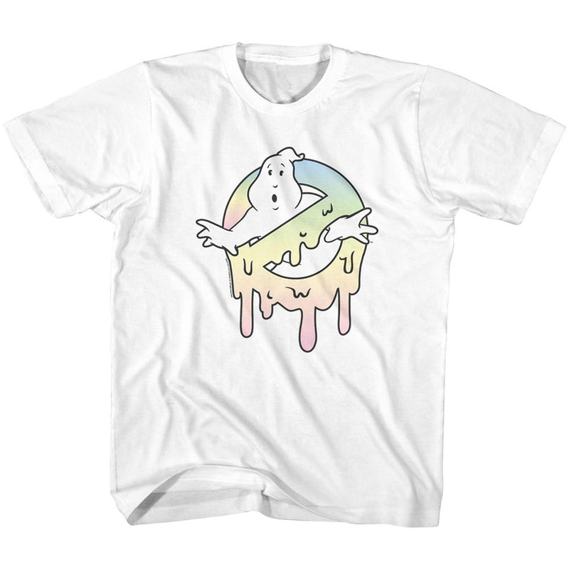 Real Ghostbusters Toddler S/S T-Shirt - Pastel Slime - Solid White