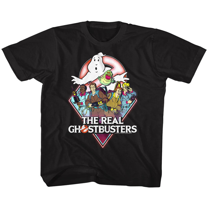 Real Ghostbusters Toddler S/S T-Shirt - Realgb - Solid Black
