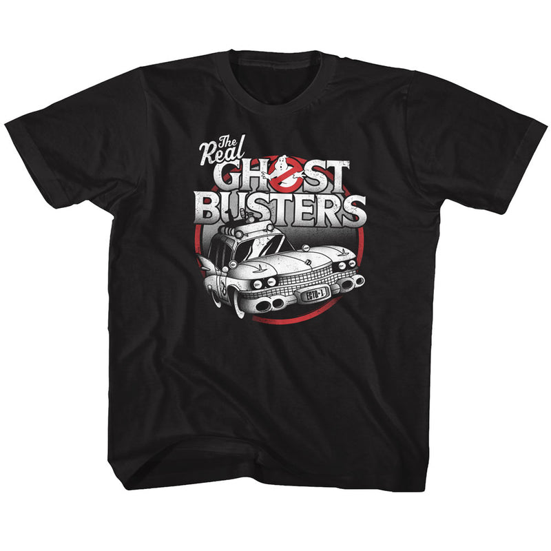 The Real Ghostbusters Youth S/S T-Shirt - The Car - Solid Black