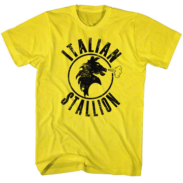 Rocky Mens S/S T-Shirt - Italian Stallion - Solid Yellow