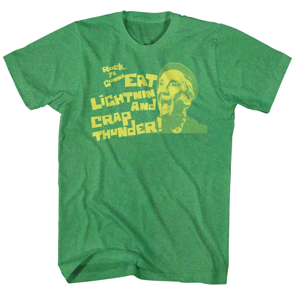 Rocky Mens S/S T-Shirt - Eat Lightning - Solid Kelly