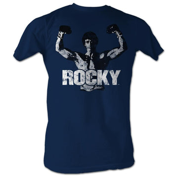 Rocky Mens S/S T-Shirt - Classic Rocky - Solid Navy