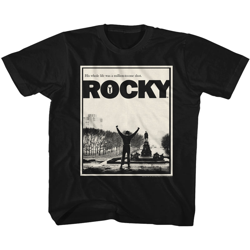 Rocky Youth S/S T-Shirt - Million To One - Solid Black