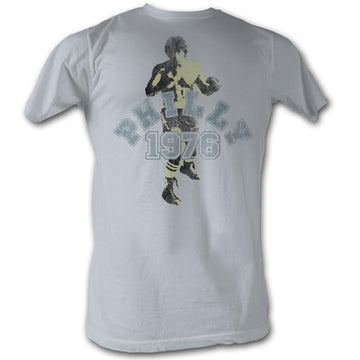 Rocky Mens S/S T-Shirt - Philly 1976 - Solid Silver