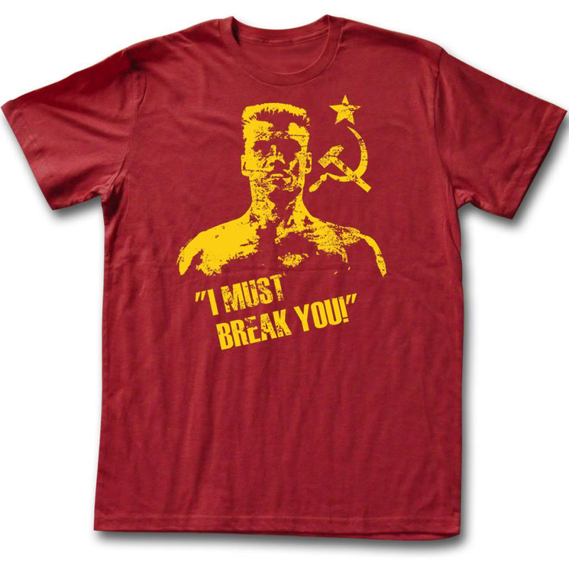 Rocky Mens S/S T-Shirt - Break You - Solid Maroon