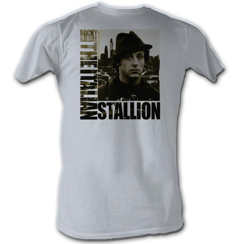 Rocky Mens S/S T-Shirt - Rock In The City - Solid Silver