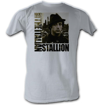 Rocky Mens S/S T-Shirt - Rock In The City - Solid Silver