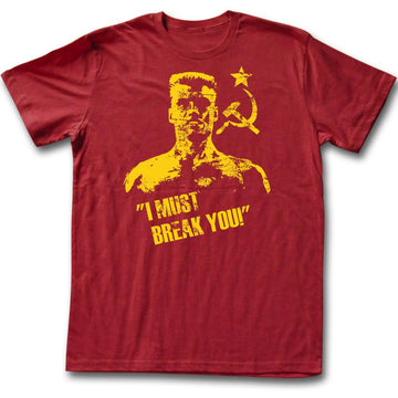 Rocky Mens S/S T-Shirt - Break You - Solid Maroon