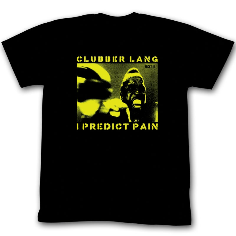 Rocky Mens S/S T-Shirt - Pain!! - Solid Black