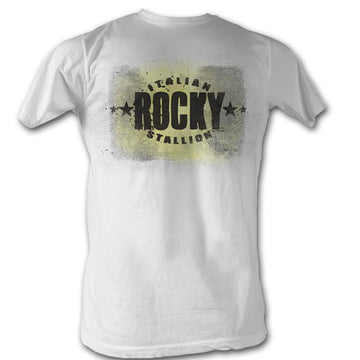 Rocky Mens S/S T-Shirt - Italian - Solid White